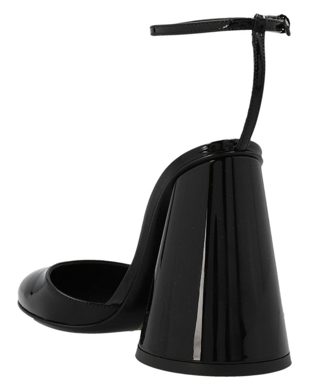The Attico Black Pointed Toe Heels