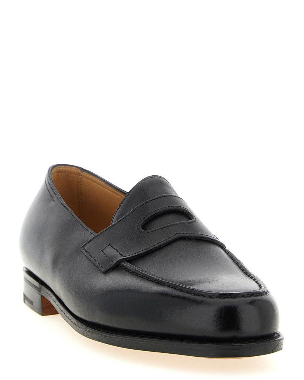 John Lobb Black 'Lopez' Loafers for men