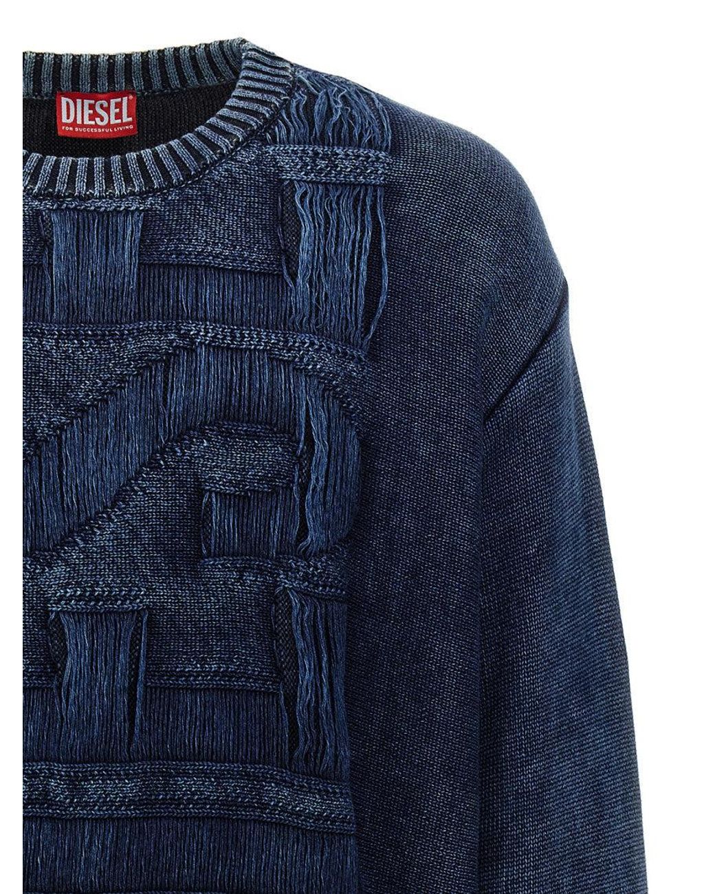 DIESEL Blue Sweaters for men