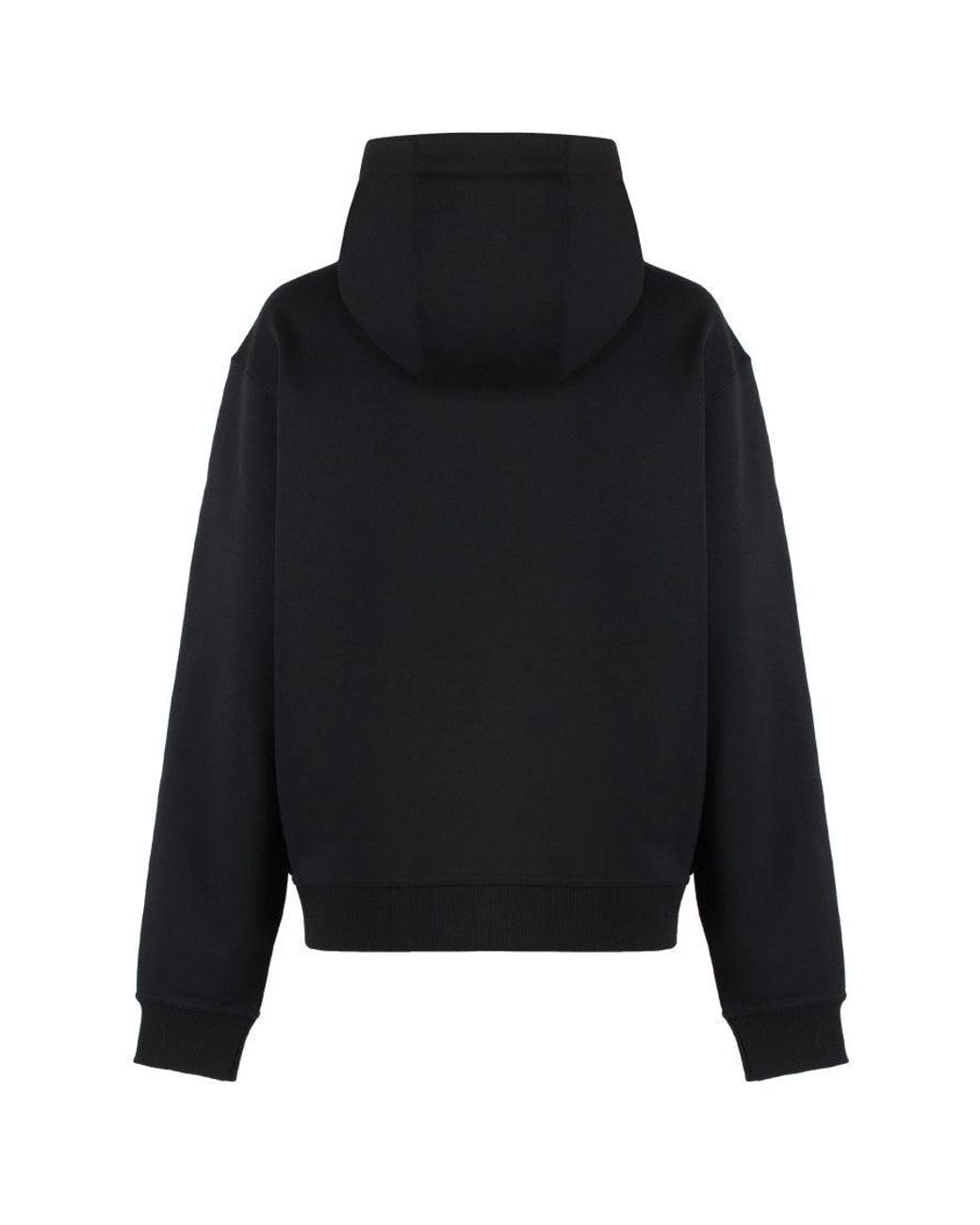 Burberry Black Logo Print Hoodie