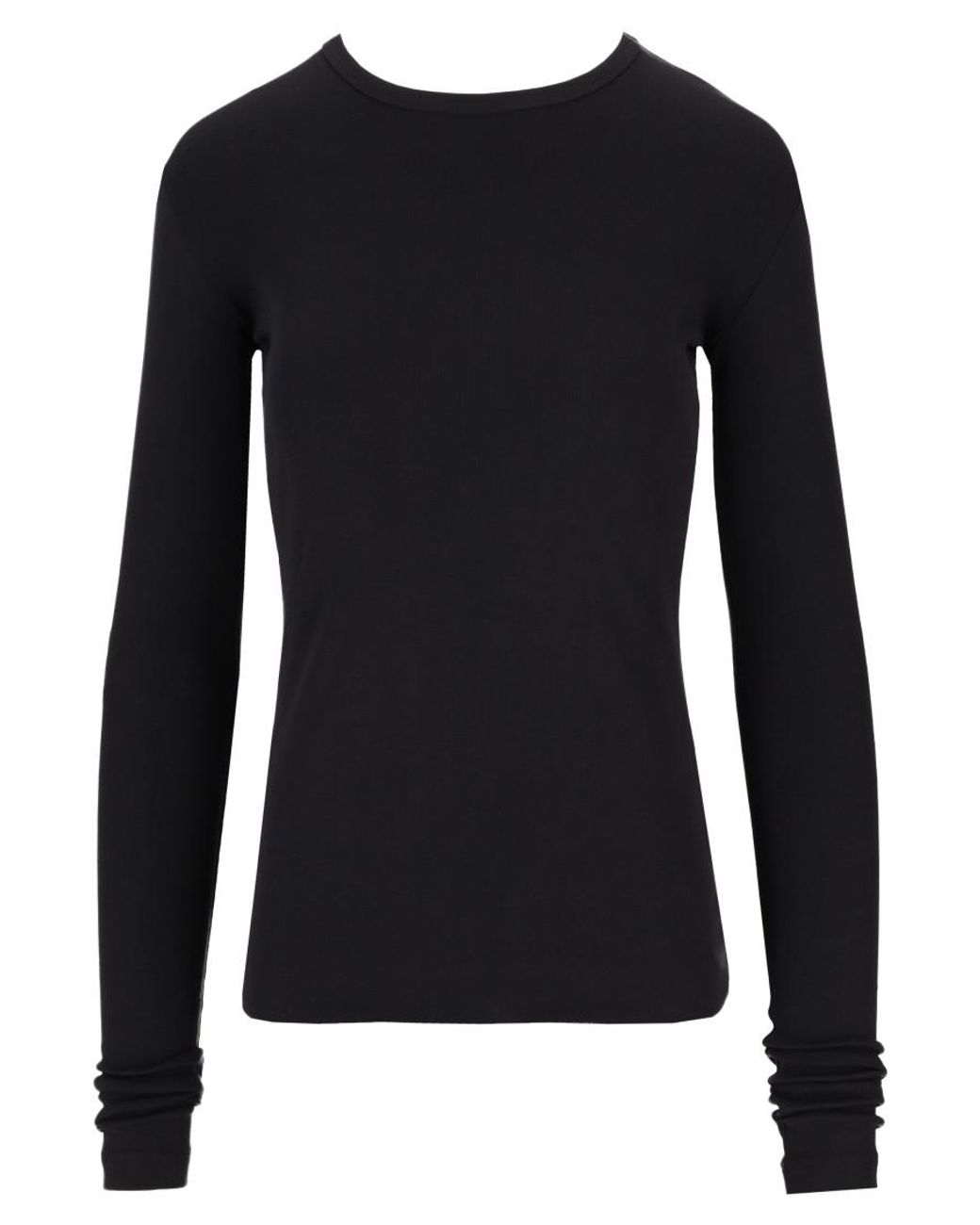Ann Demeulemeester Black Solid Crew Neck T-Shirt