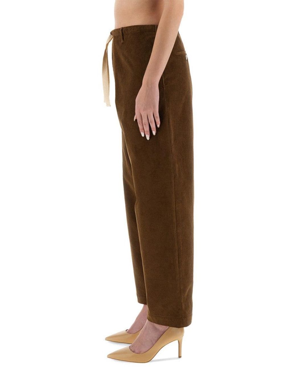 Moschino Brown Moschino Corduroy Cotton Trousers