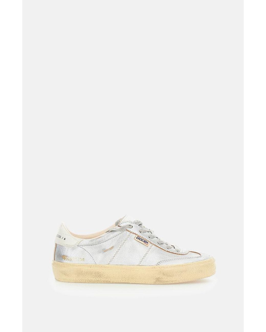 Golden Goose Deluxe Brand Metallic Lace Up Sneakers