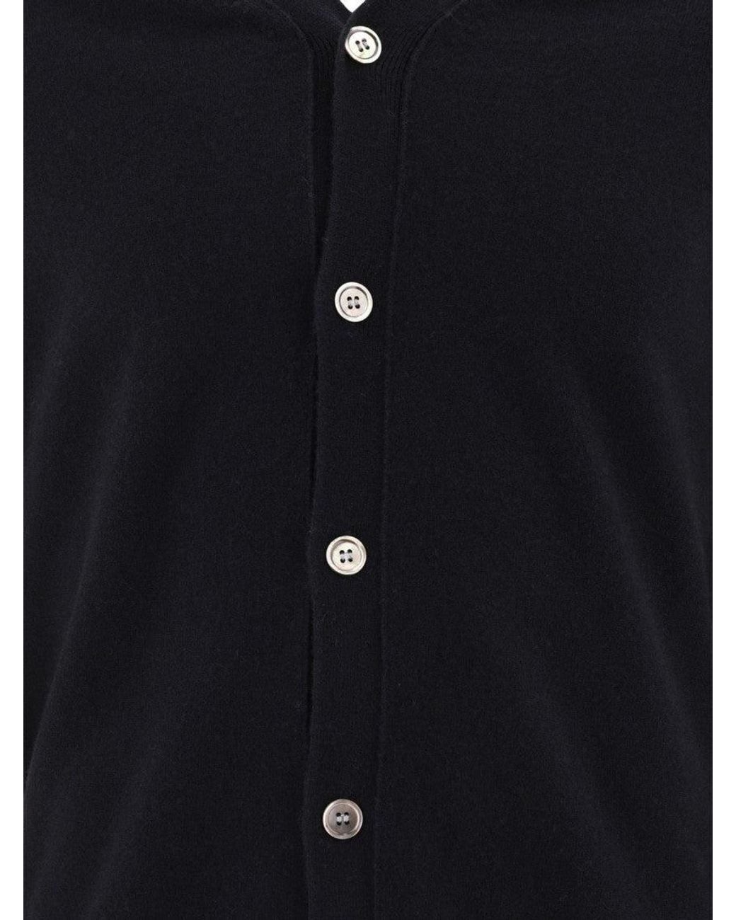Comme des Garçons Blue Button-Up Cardigan for men