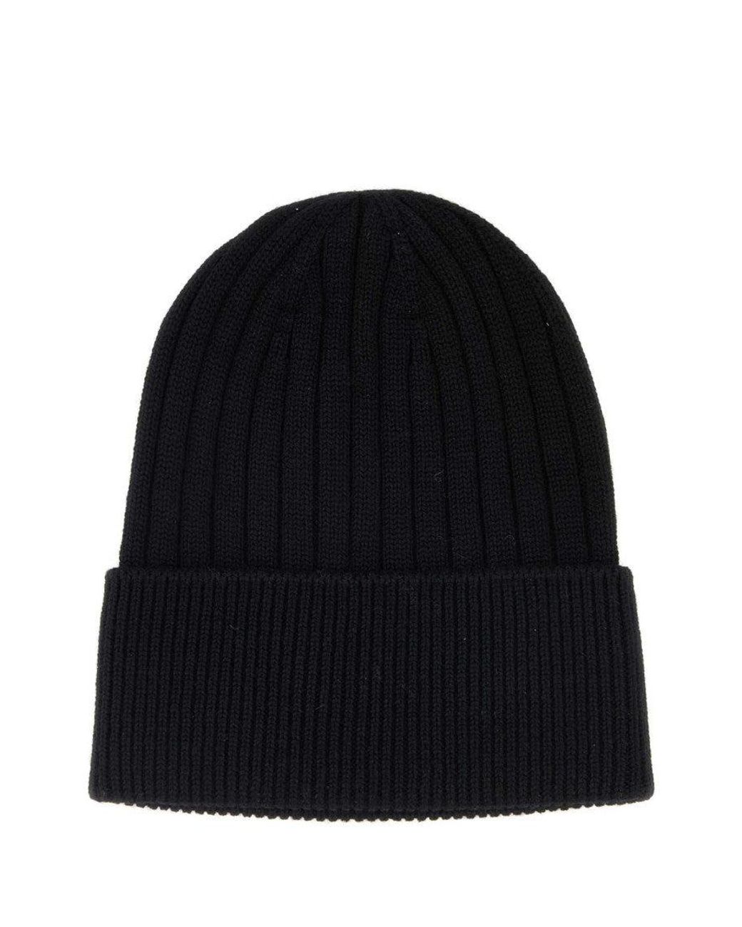 Gucci Black Logo Beanies Hat for men