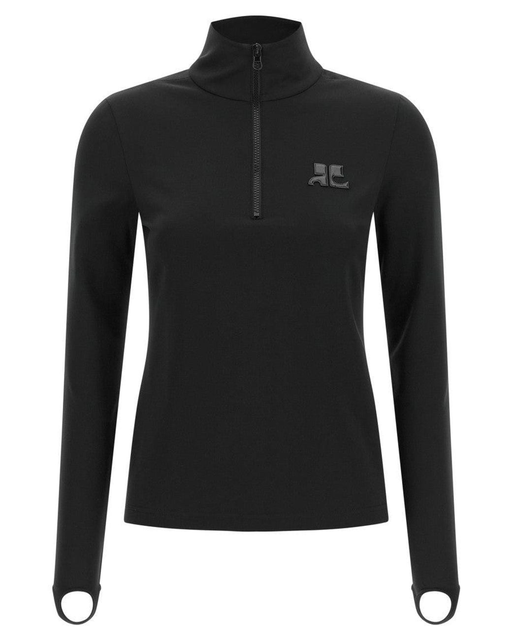 Courreges Black Turtle Neck Sweater
