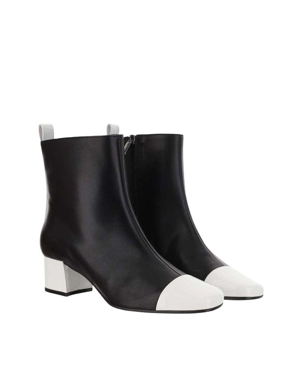 CAREL PARIS Blackwhite Two-Tone Boots