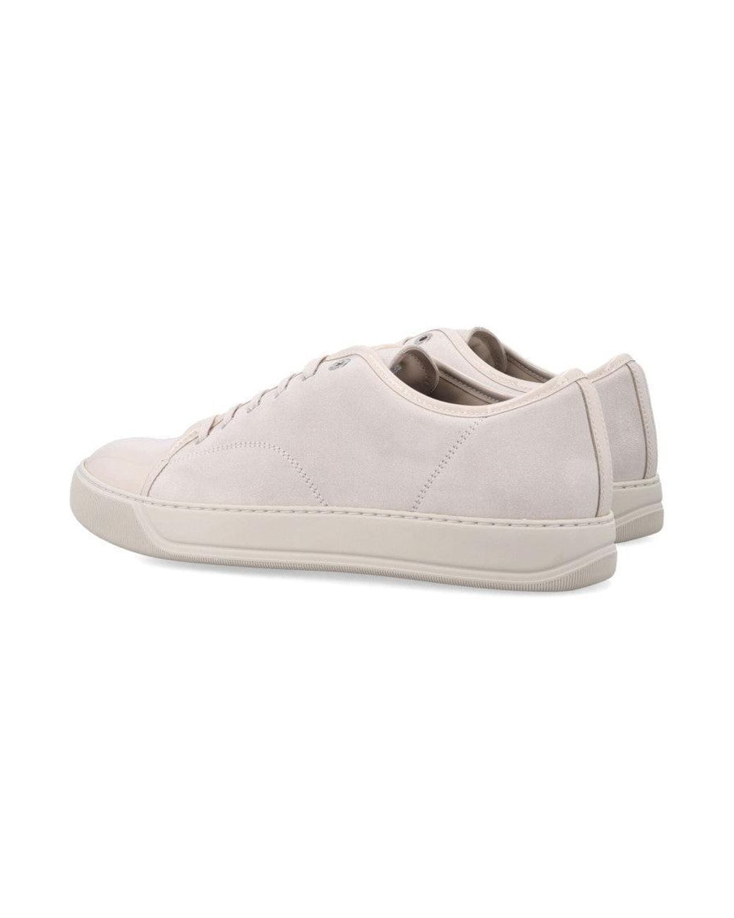 Lanvin White Off Lace-Up Sneakers for men