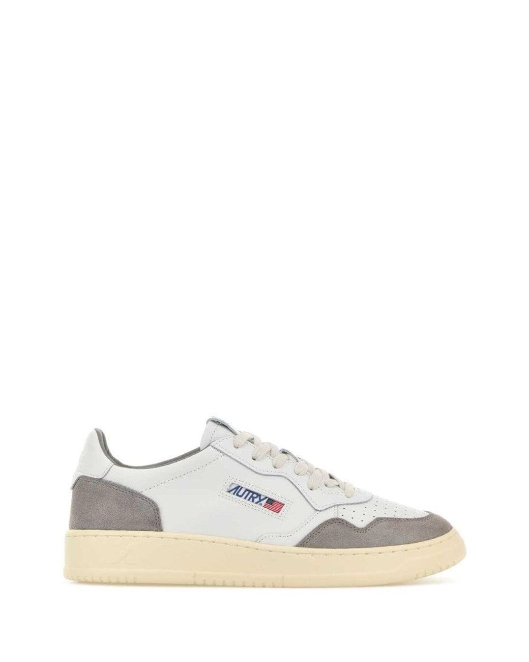 Autry White Color Block Sneakers for men