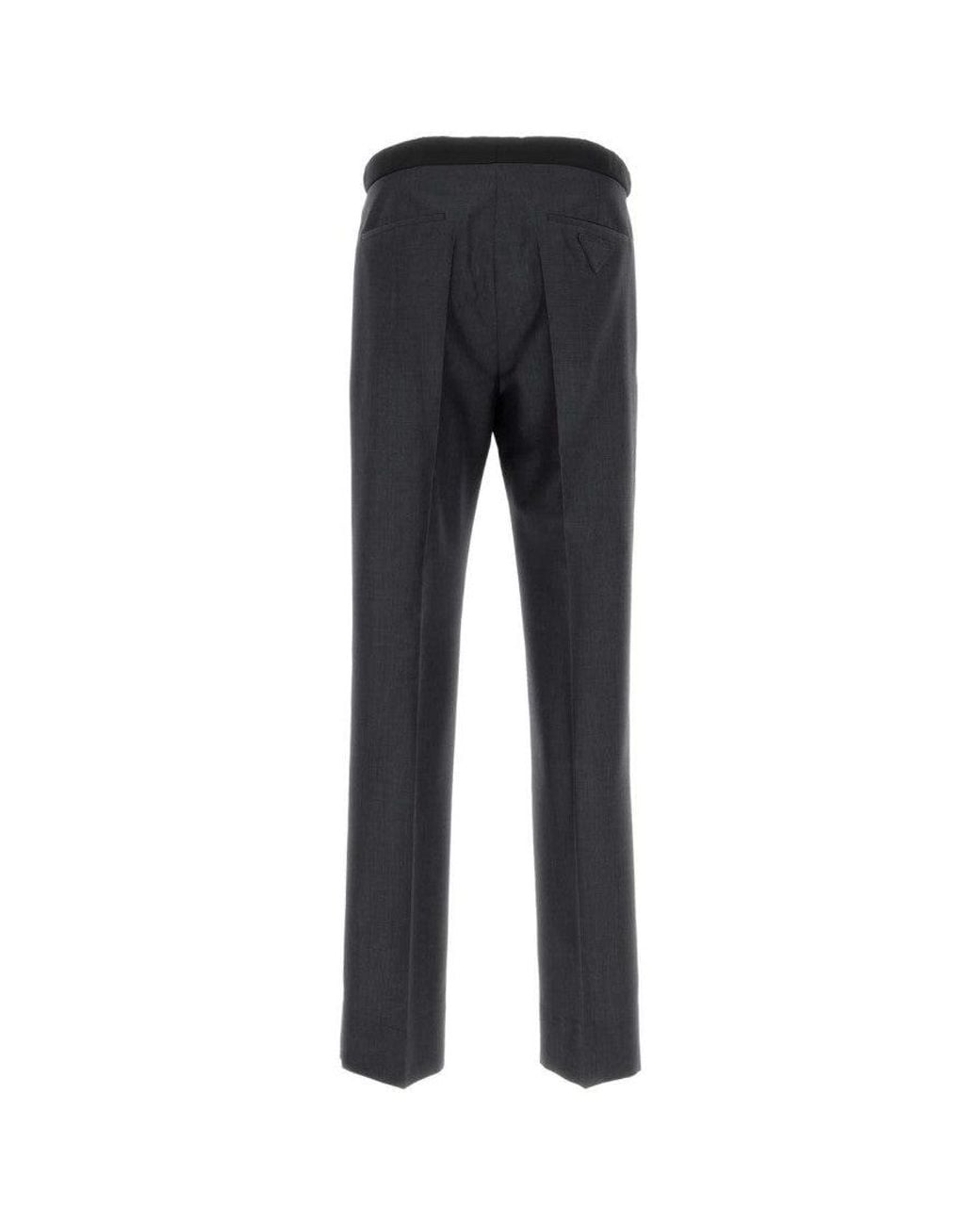 Prada Black Dark Pleated Pants for men