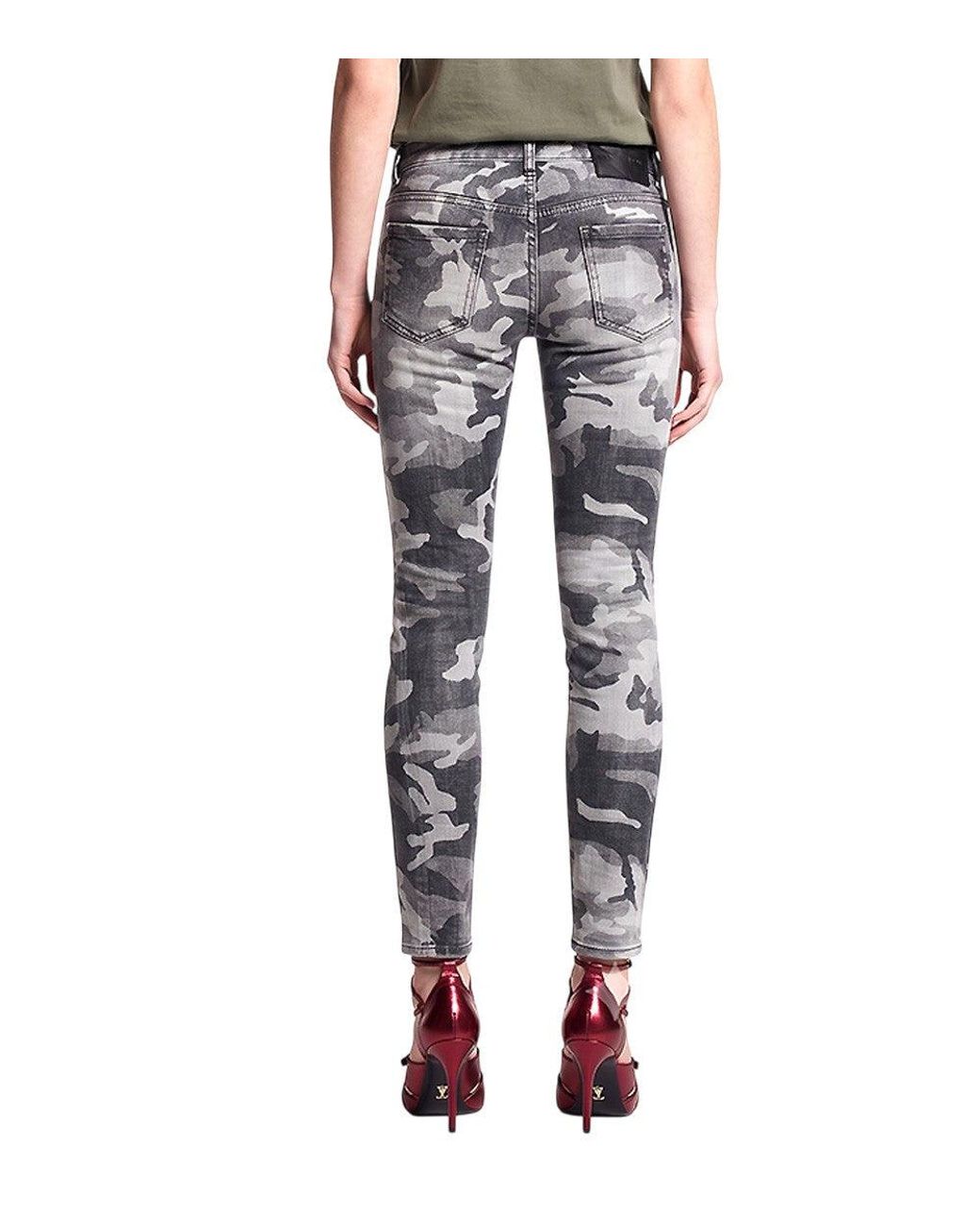 DSquared² Blue Skinny Mid Rise Jeans