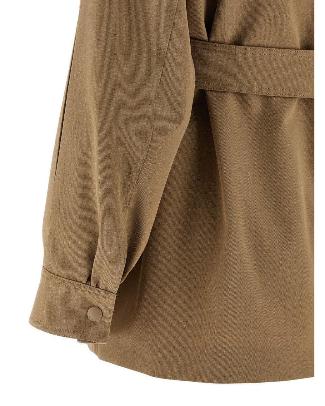 Max Mara Brown Regular Solid Shirt