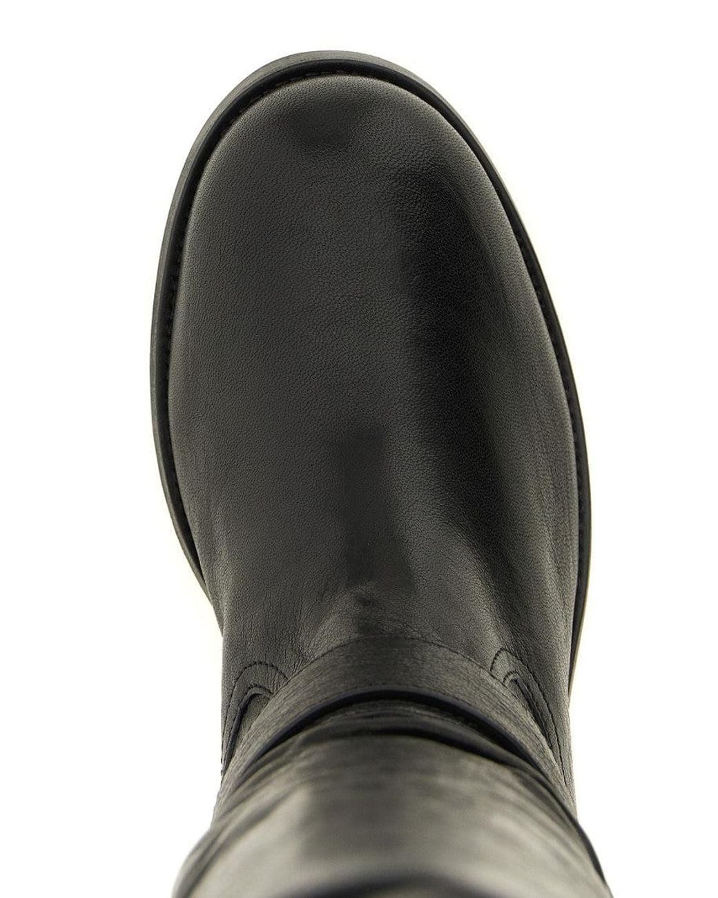Jimmy Choo Black Leather Biker Boots