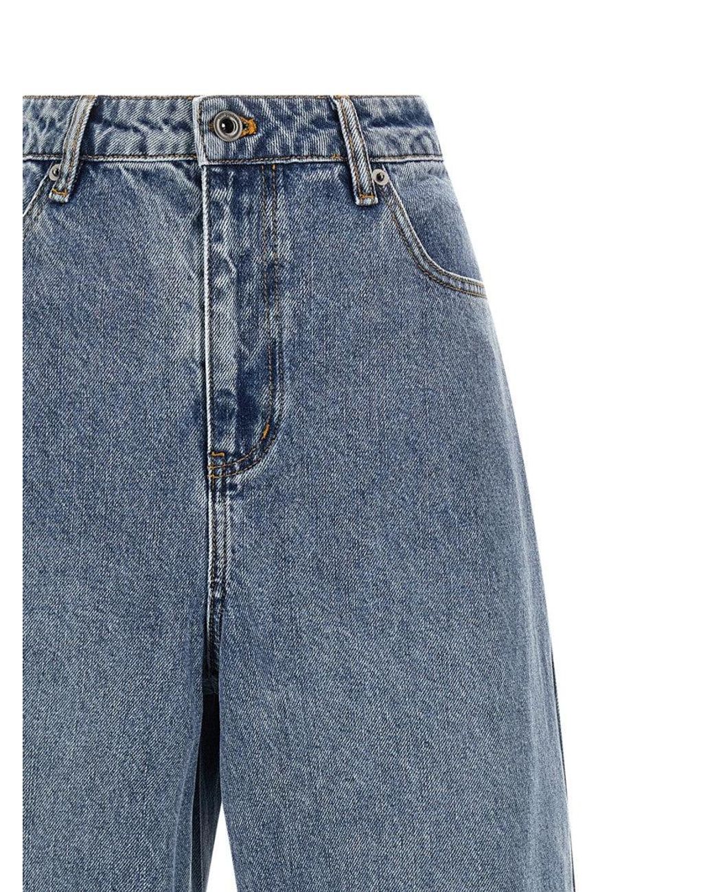 Self-Portrait Blue Barrel Leg' Jeans