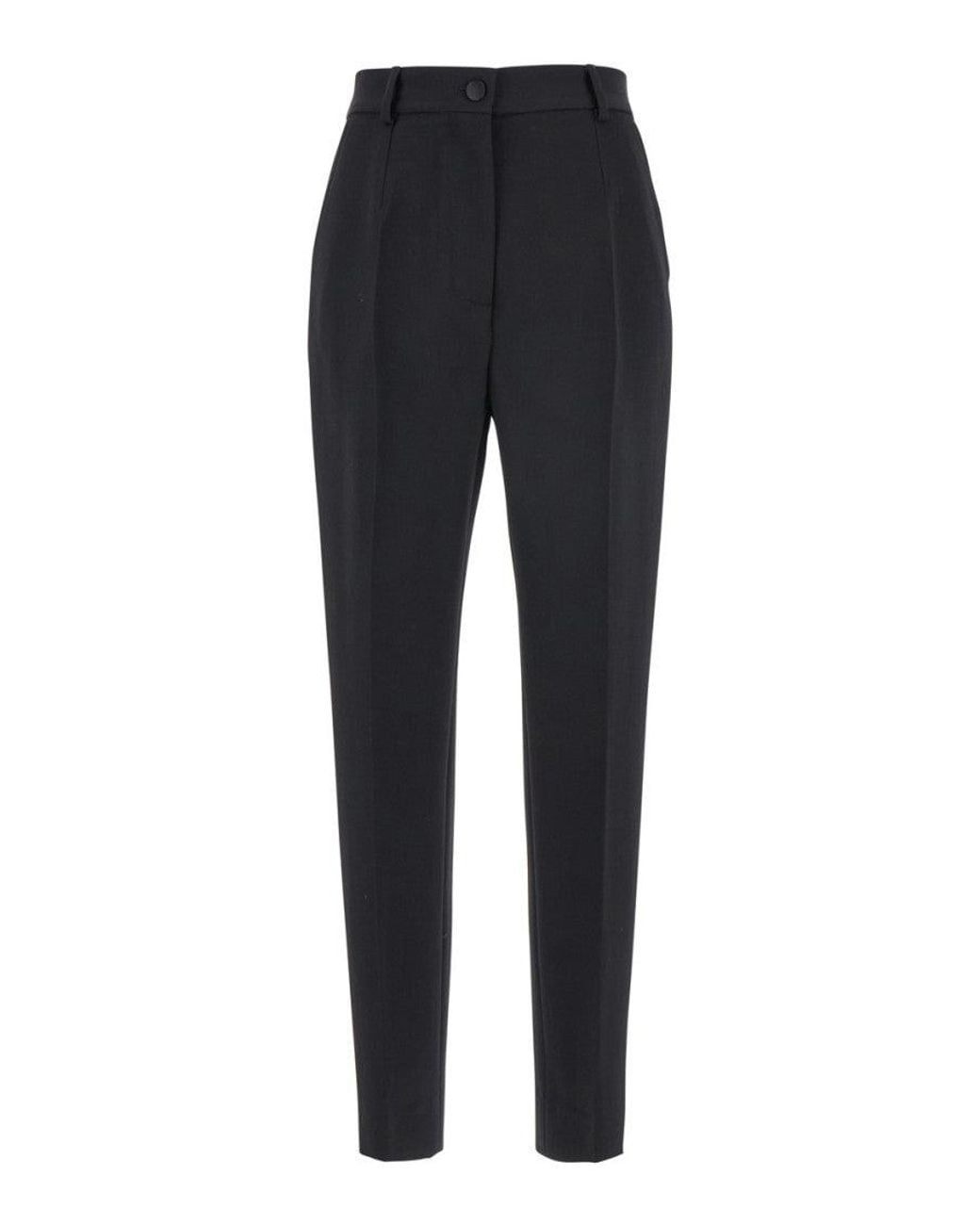 Dolce & Gabbana Blue Regular Flat Front Pants