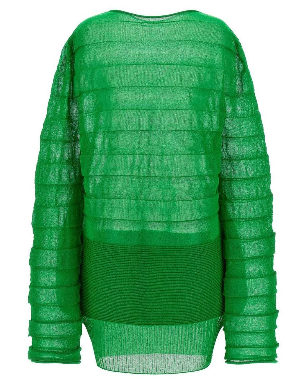 Issey Miyake Green 'Moving Knit' Top