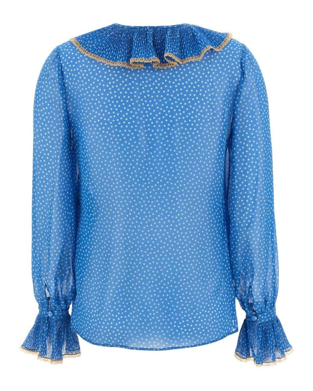 Valentino Blue Light Silk Shirt