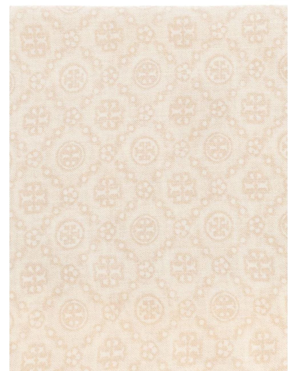Tory Burch Natural Ivory Signature Scarf