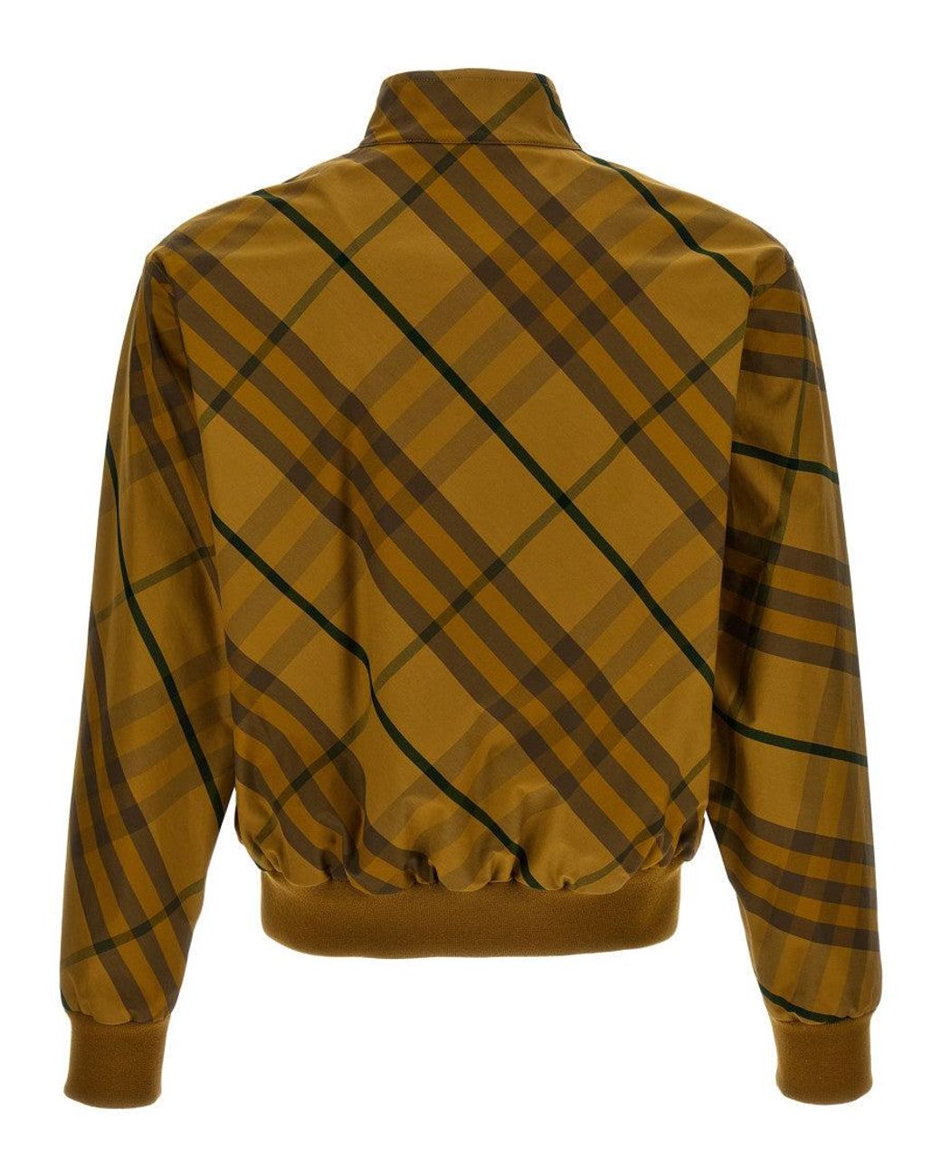 Burberry Green Check Print Jacket for men