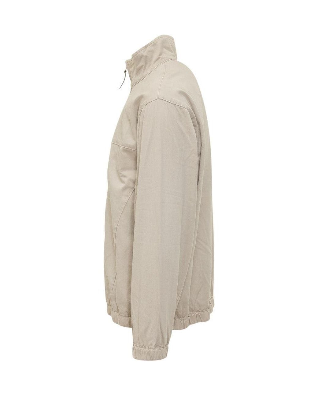 Gramicci White Solid Mock Collar Jacket for men