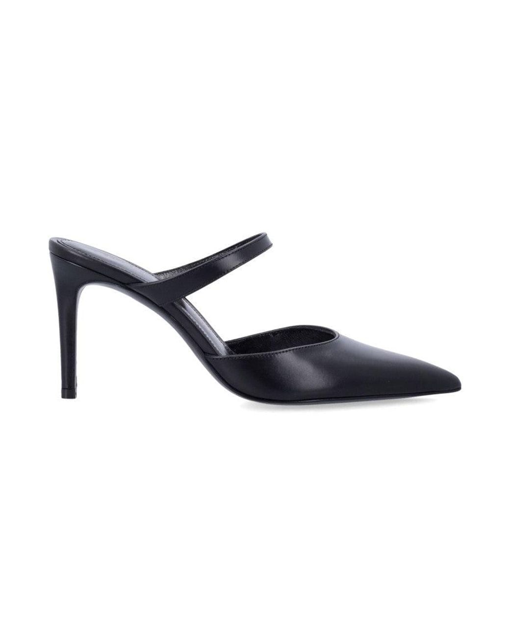 Stuart Weitzman Blue Classic Leather Pumps