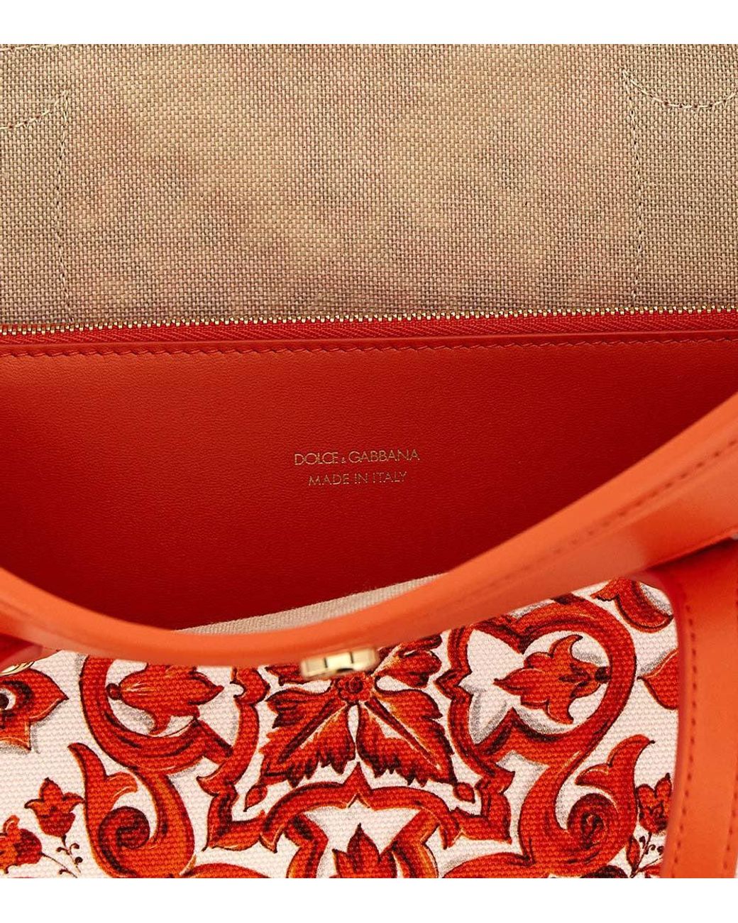 Dolce & Gabbana Red Atene Small Tote