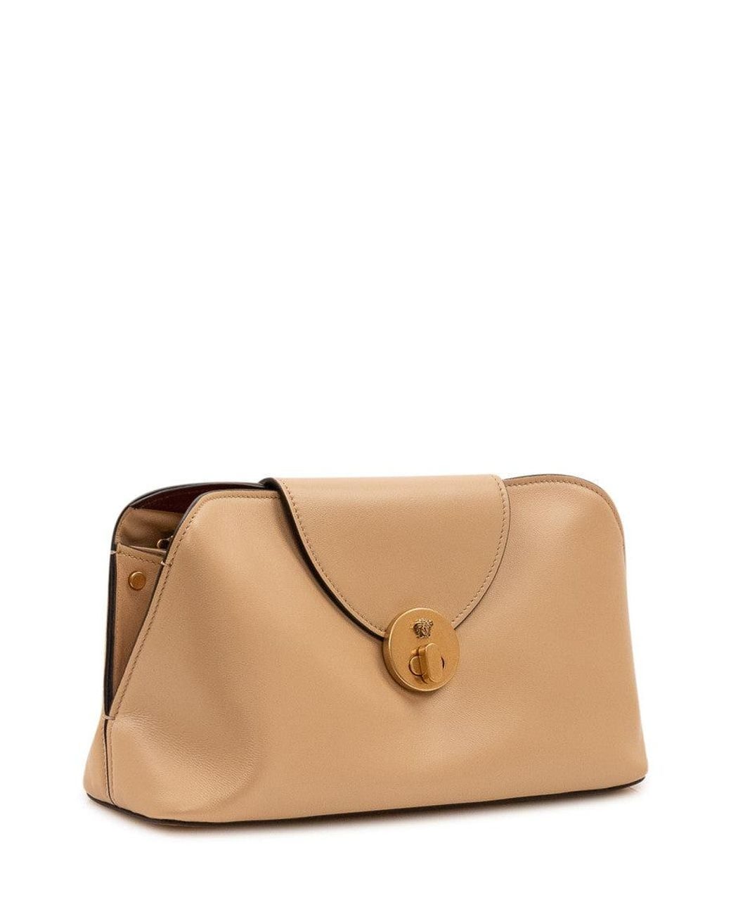 Versace Natural Mini Fashion Forward Shoulder Bag