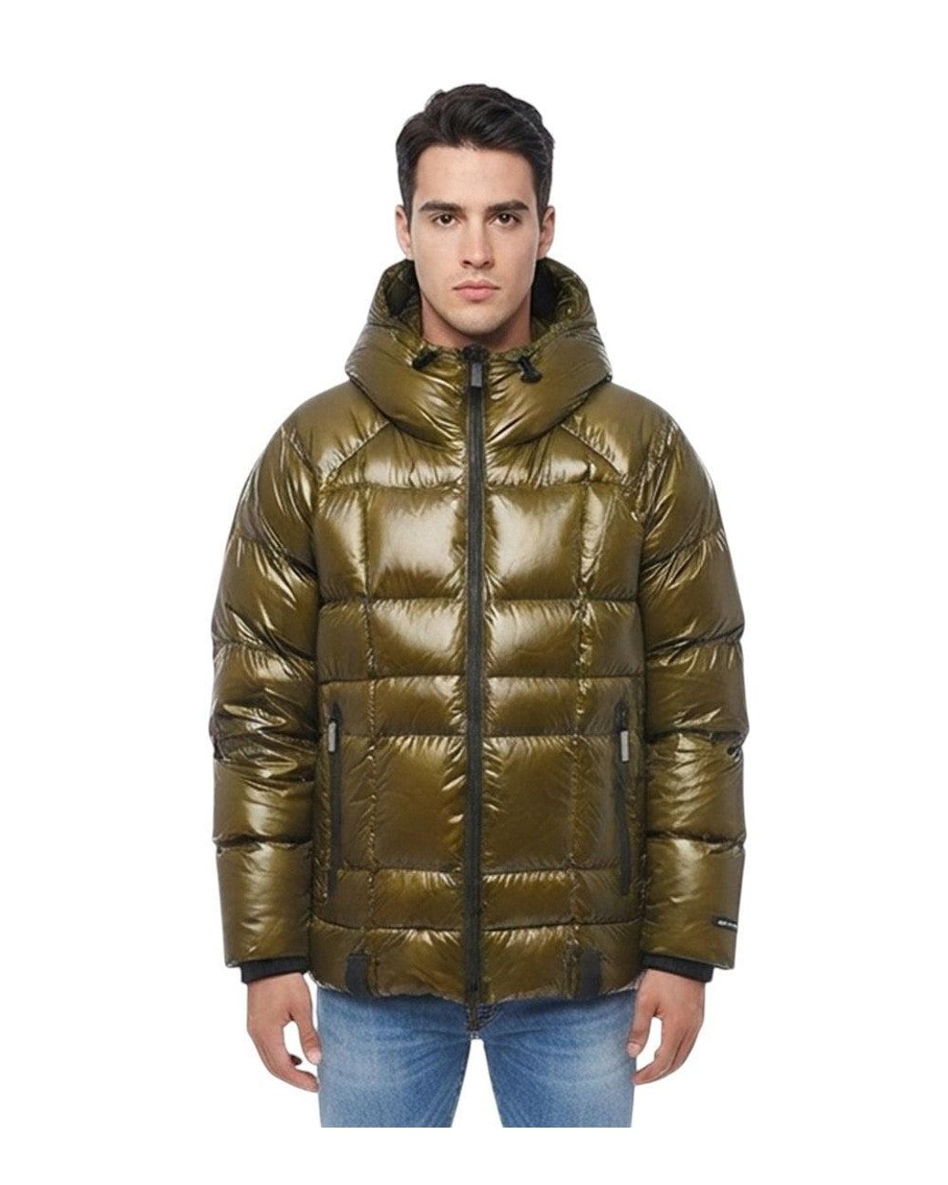 DSquared² Green Quilted Hood Jacket for men