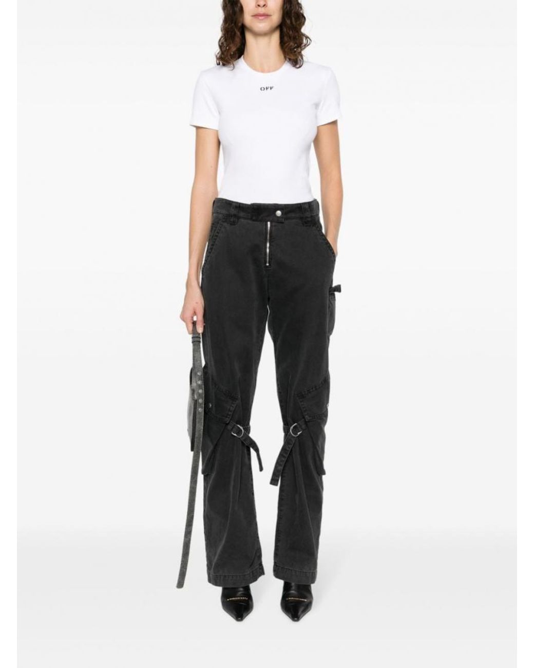 Off-White c/o Virgil Abloh White Off Stamp Rib Basic Tee