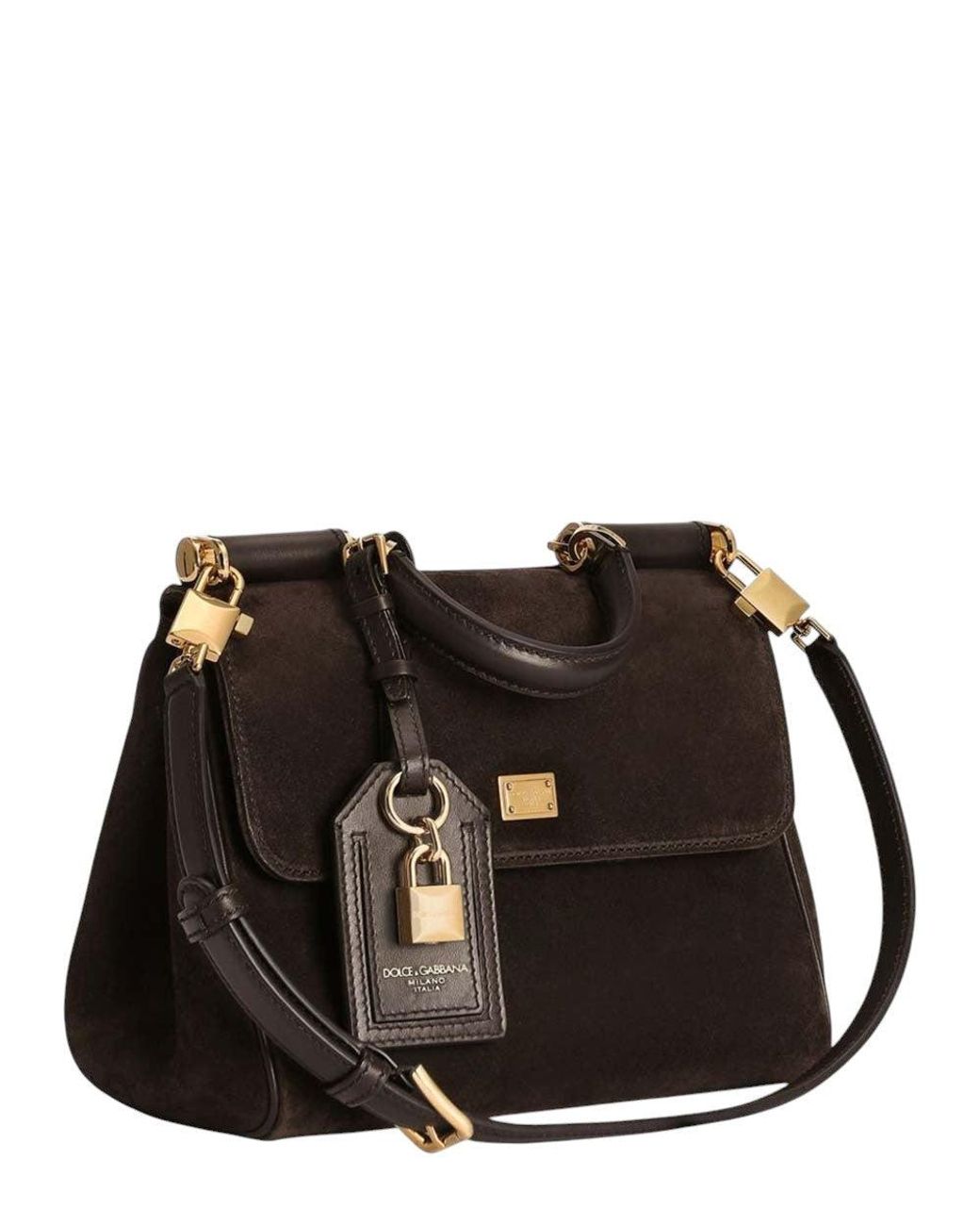 Dolce & Gabbana Black Dark Sicily Small Satchel