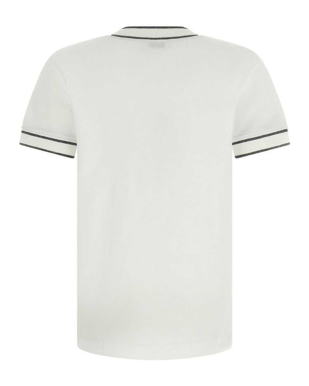 Brunello Cucinelli White 'Sparkling' T-Shirt