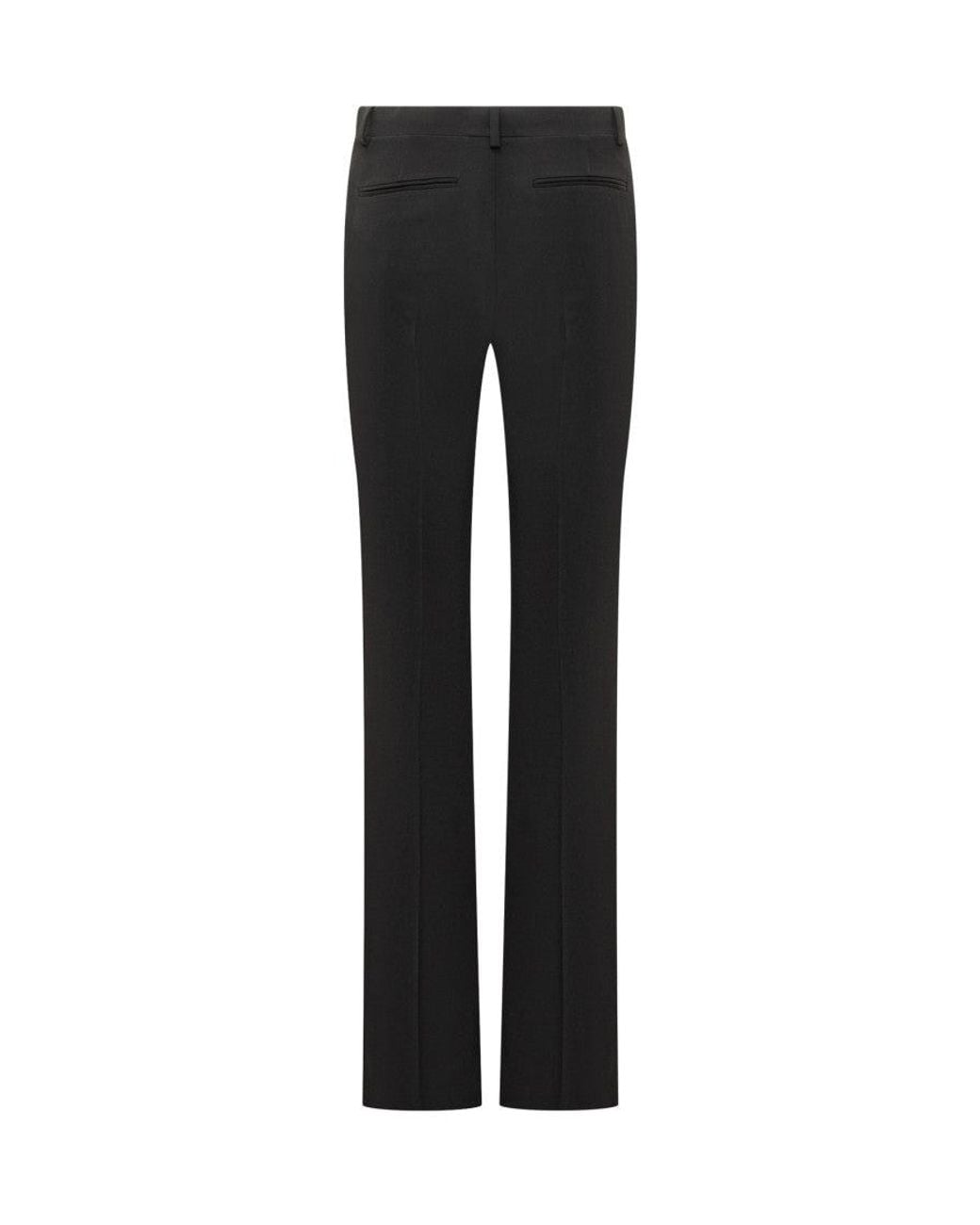 Versace Black Straight Flat Front Pants