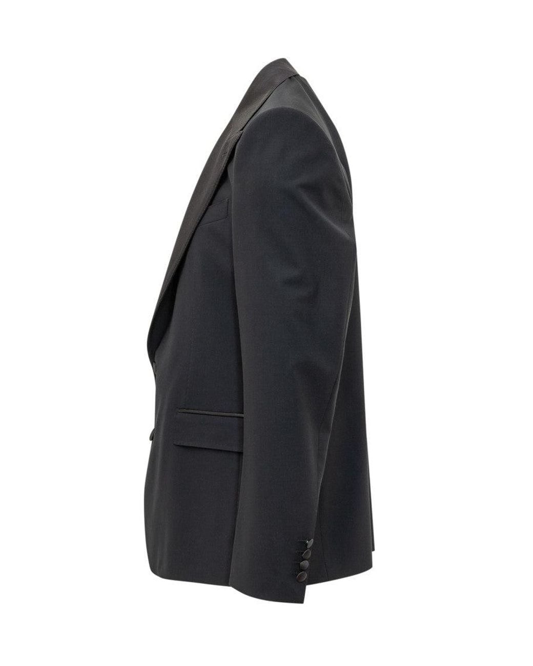 Dolce & Gabbana Blue Solid Peaked Lapel Suit for men