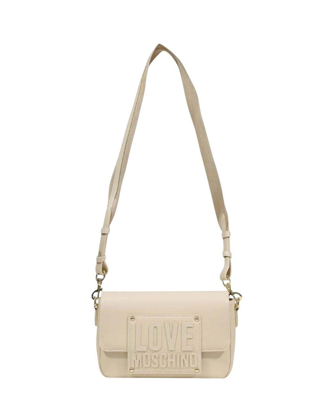 Love Moschino Natural Logo Small Crossbody Bag