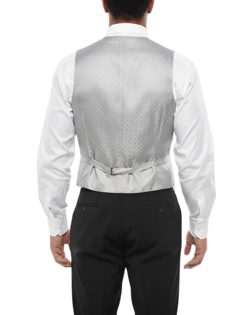 Corneliani White Light Embroidered Waistcoat for men