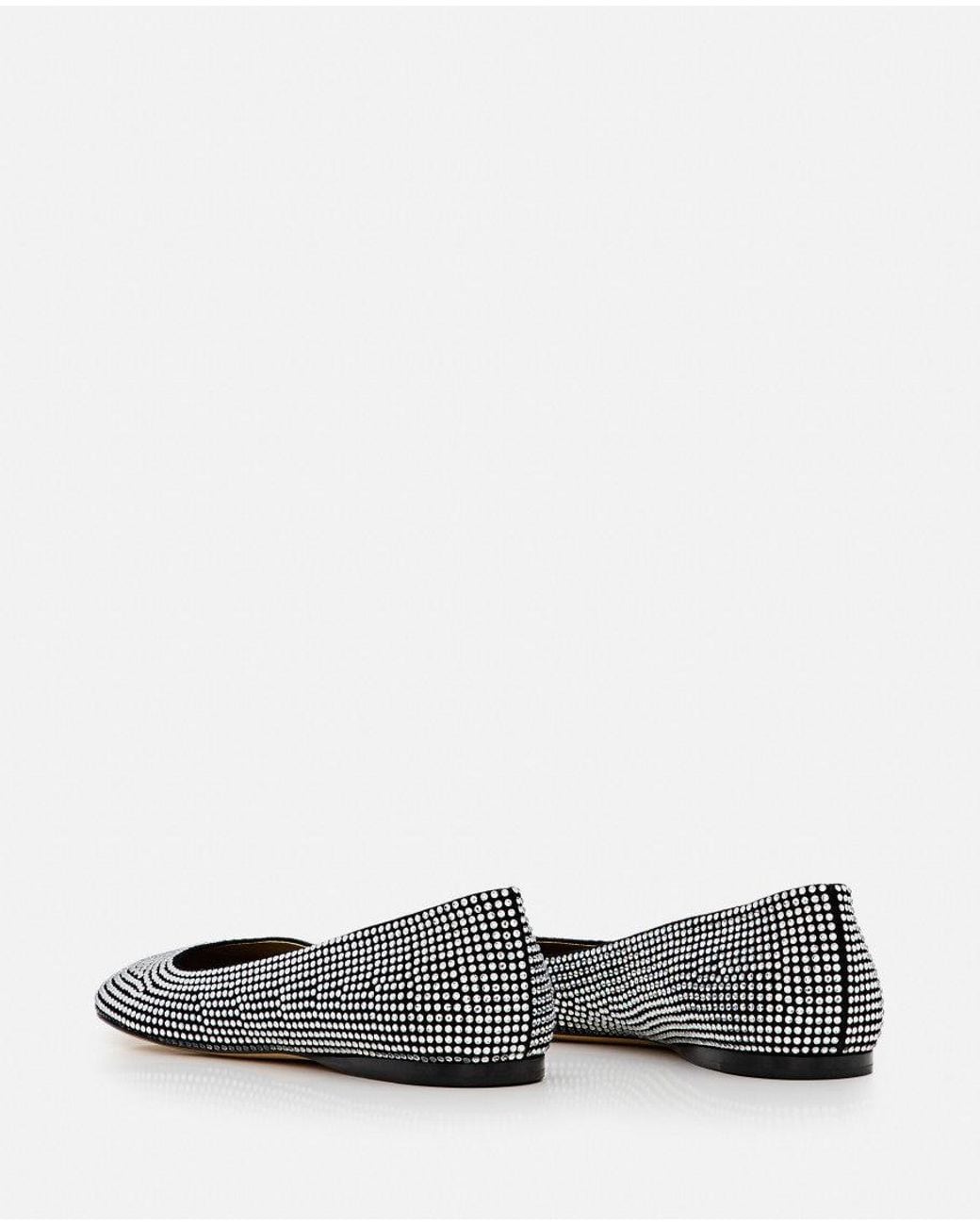 Loewe White Slip On Ballet Flats