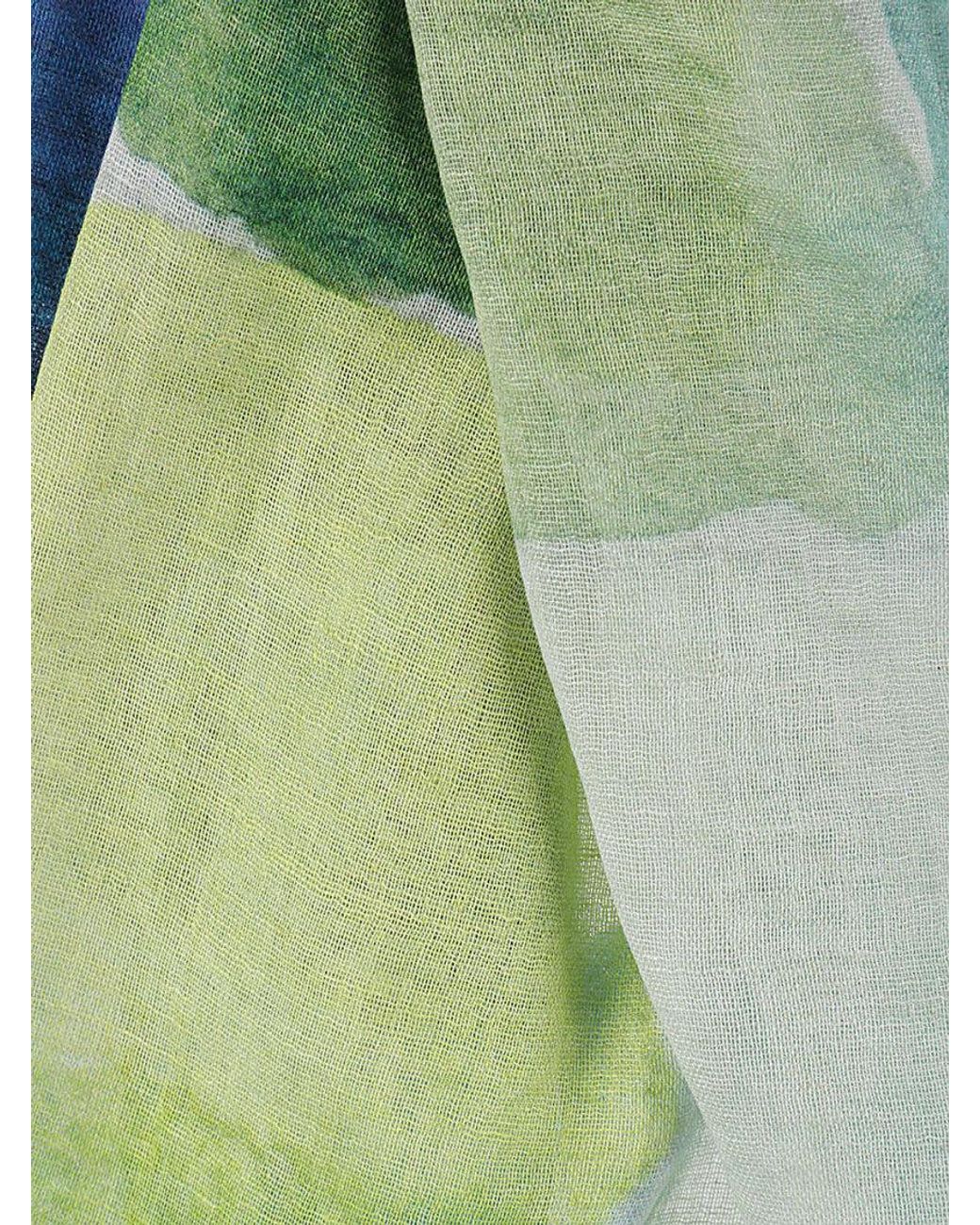 PATCHOULI Green Abstract Scarf