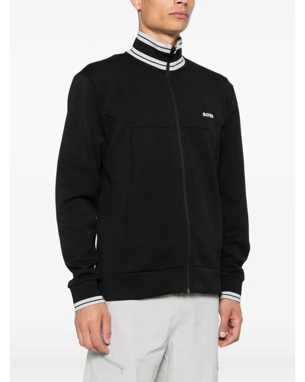 Boss Black High Neck Logo Sweatshirt for men