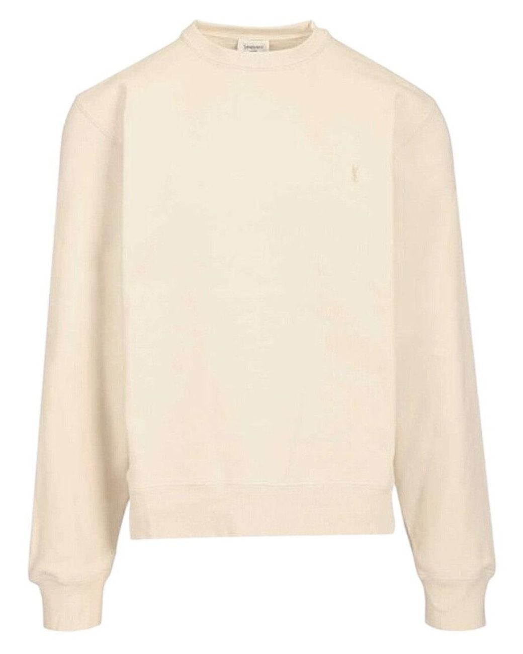 Saint Laurent Natural Cassandre Sweatshirt for men