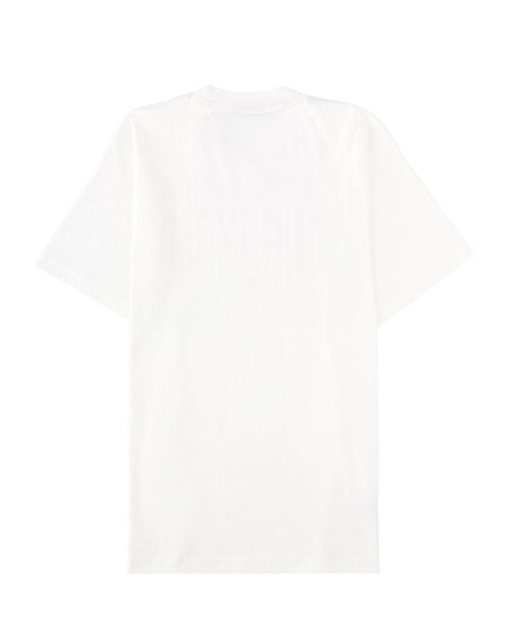 Moschino White Crew Neck T-Shirt for men