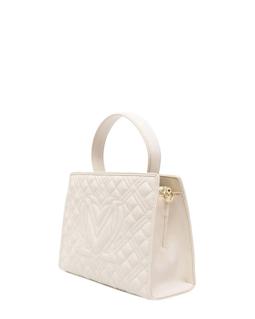 Love Moschino Natural Off Logo Small Satchel