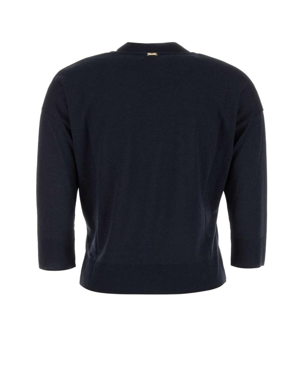 Herno Blue Lyocell Knitted Sweater