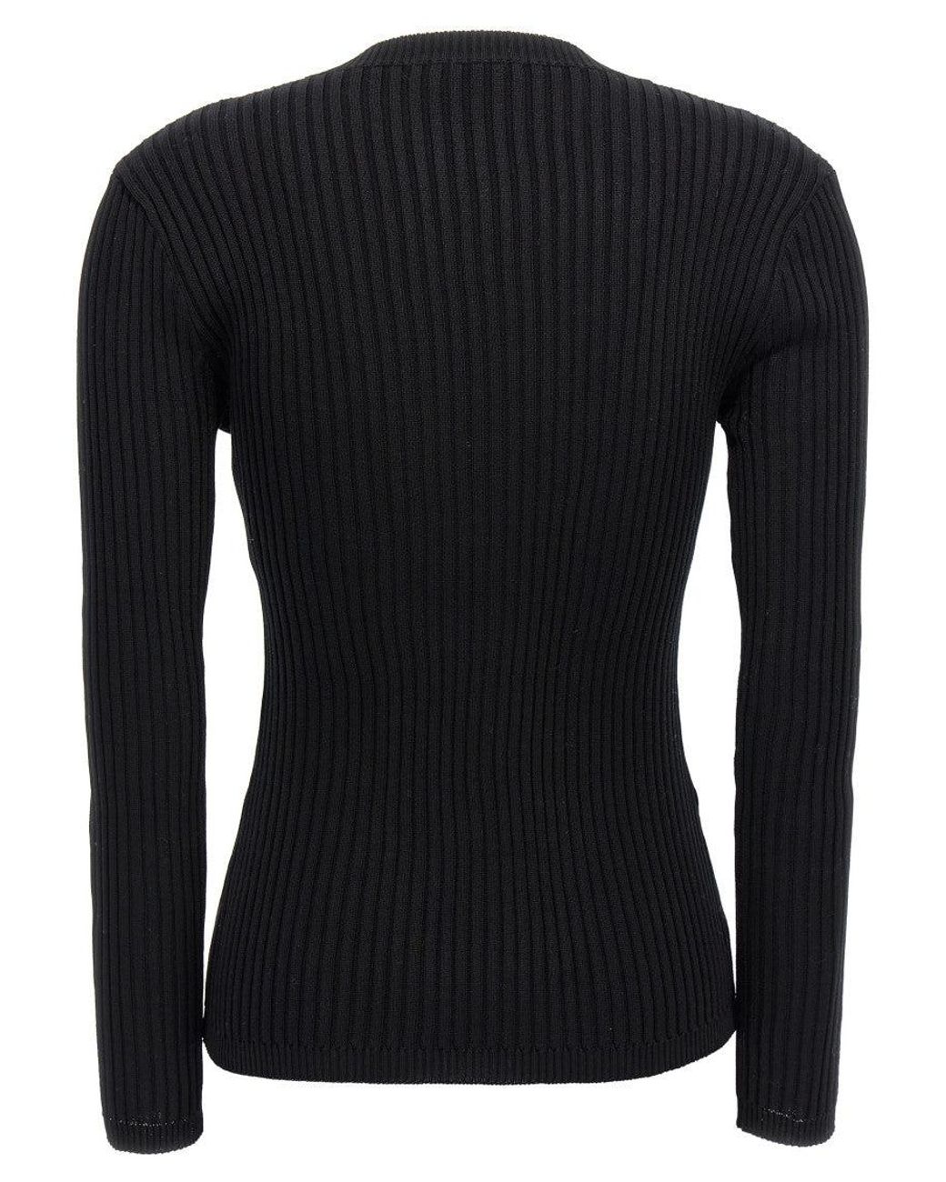 Magda Butrym Black Long Sleeves Cardigan