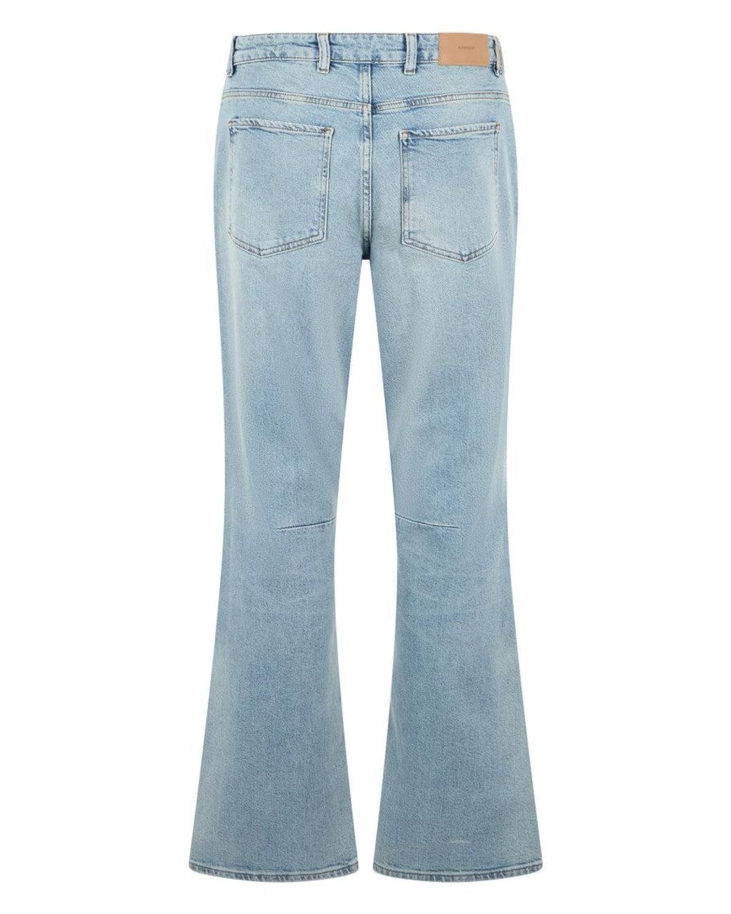 Represent Blue Light Flared Jeans for men