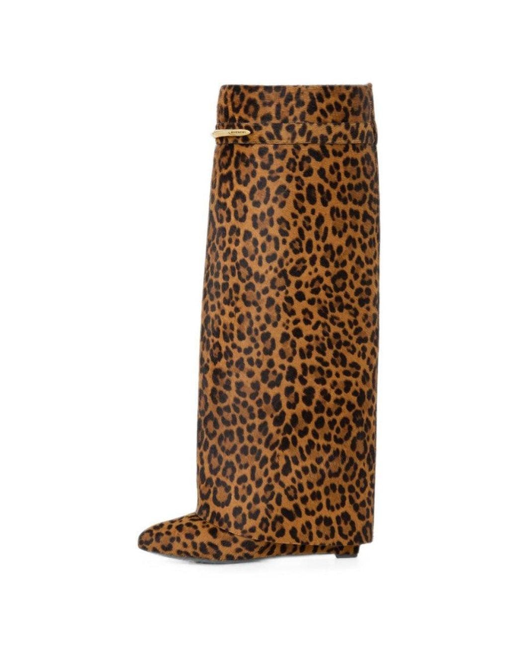 Givenchy Natural Print Shark-Pinch Boots
