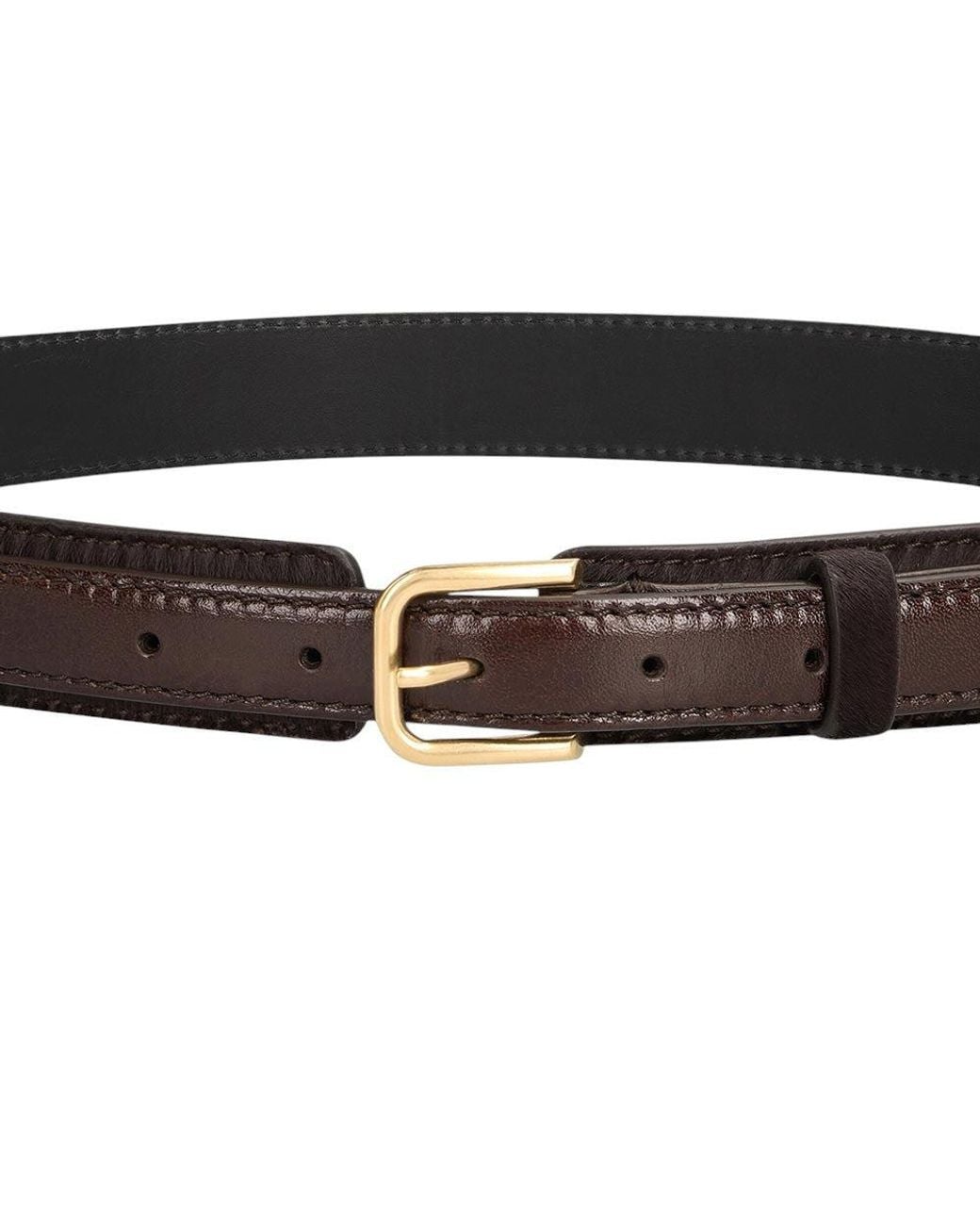 Dries Van Noten Black Logo Buckle Belt