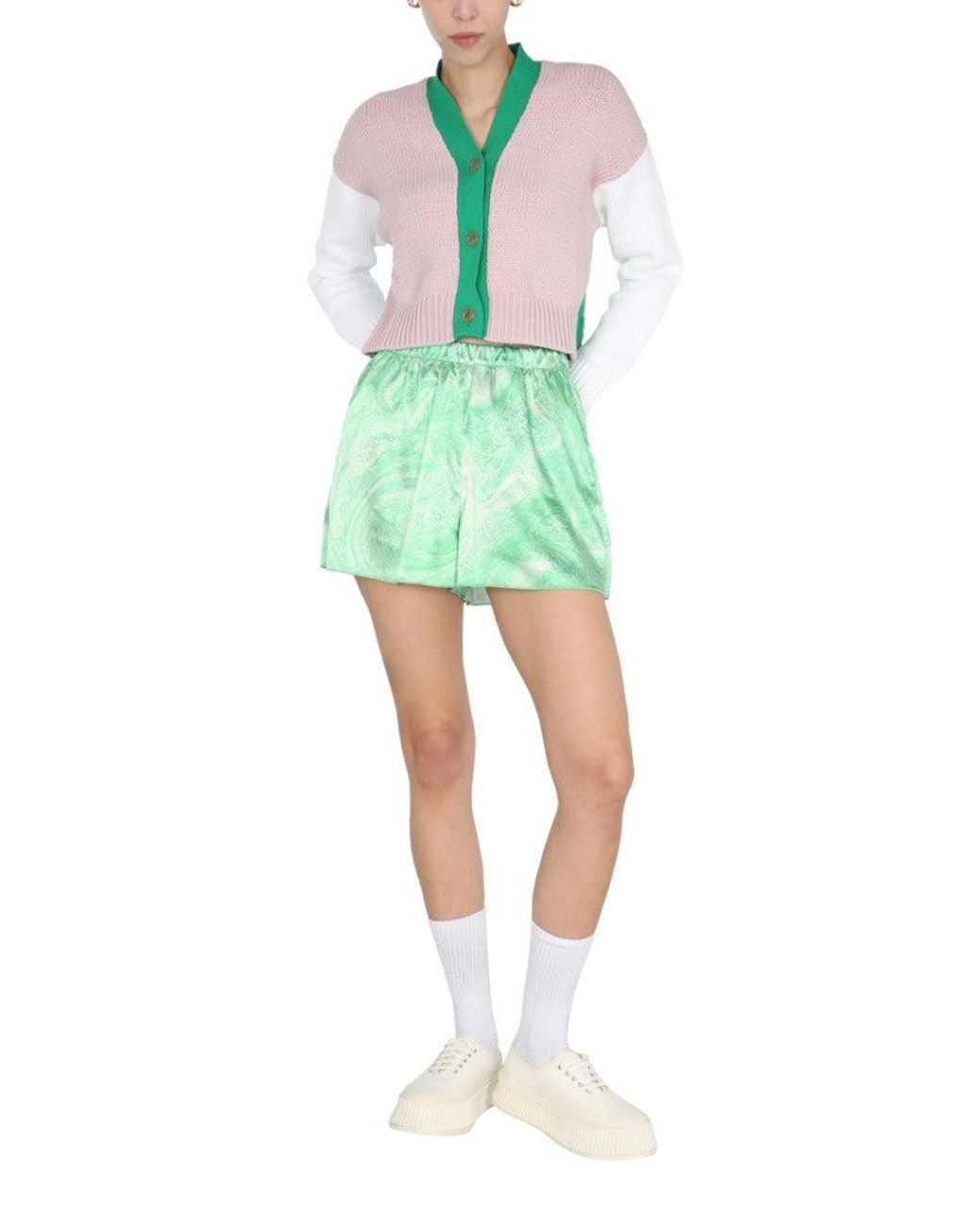 Opening Ceremony Green Abstract Shorts