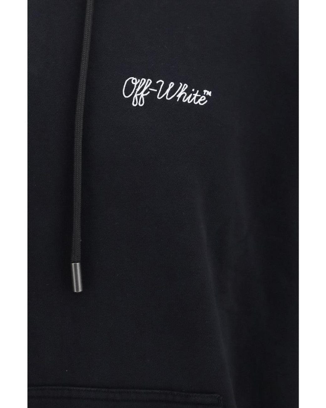 Off-White c/o Virgil Abloh Blue Relaxed Logo Hoodie for men