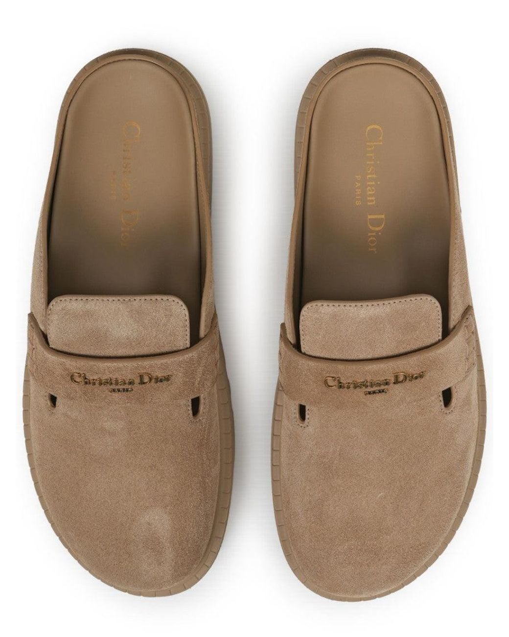 Dior Brown Suede Mules