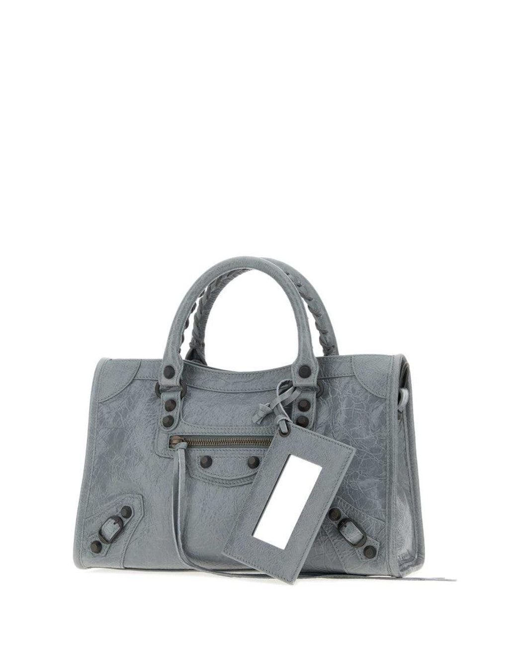 Balenciaga Gray Light Le City Small Satchel